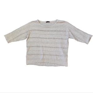 Bua//Bua Cream Half Sleeve Size M Top